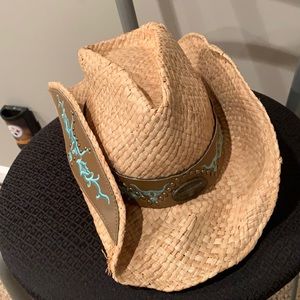 Straw cowboy hat